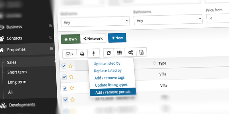 Gestione todos los portales inmobiliarios desde Inmobalia CRM